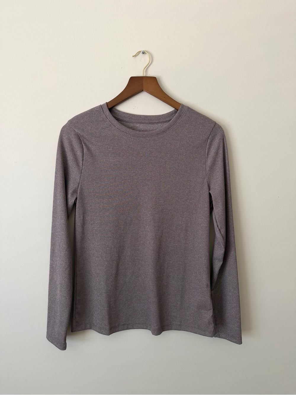 a new day Heather Mauve Long Sleeve Crewneck Tee